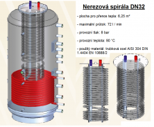 Akumulační nádrž s ohřevem TUV - MT1 650l +DN32