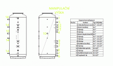 Akumulační nádrž s ohřevem TUV - MT0 1000l d790+170l