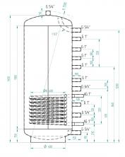 Akumulační nádrž MG1 300l